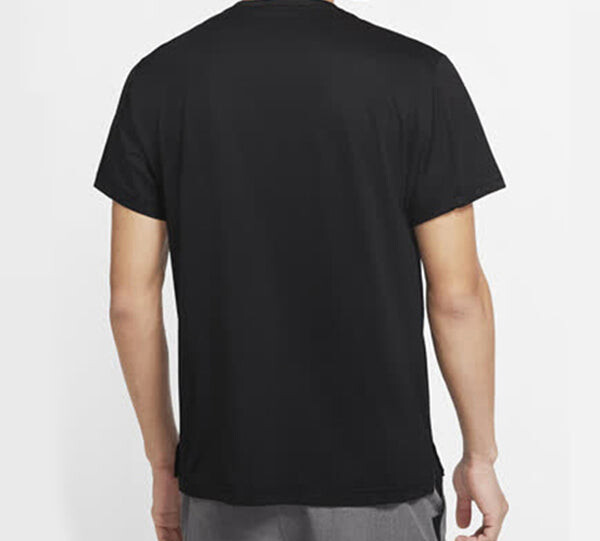Футболка pro solid color casual printing round neck pullover short sleeve black Nike, черный — фото 4