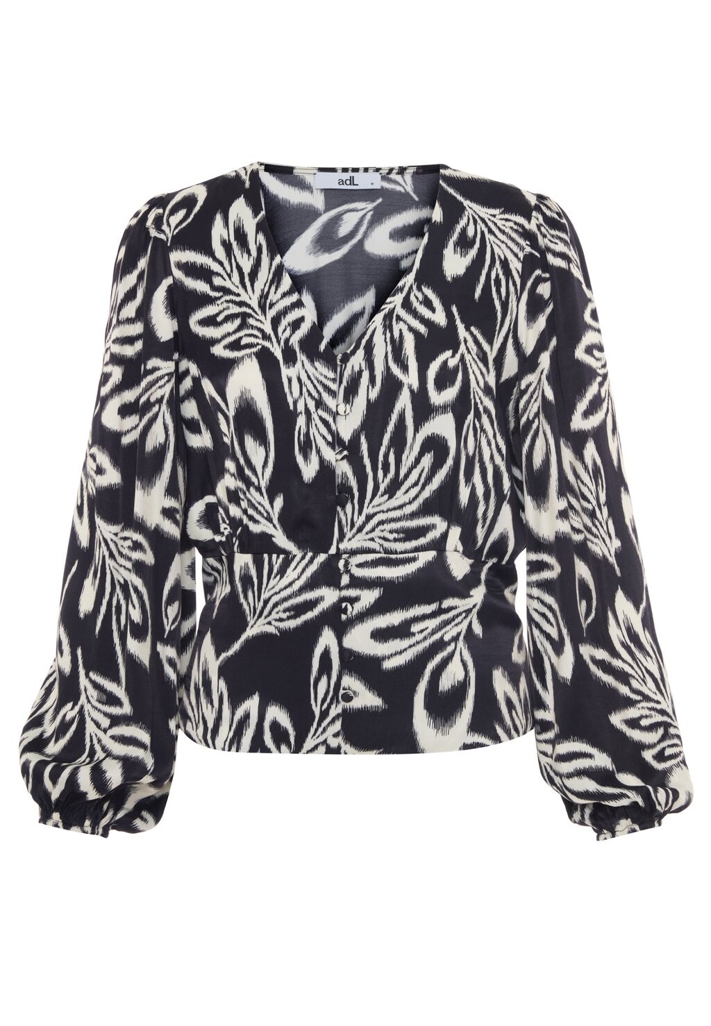 

Блуза V-NECK WITH BUTTONED FRONT adL, черный