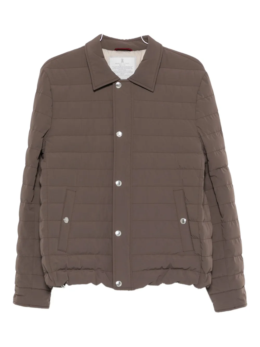 

Стеганая куртка Brunello Cucinelli, коричневый