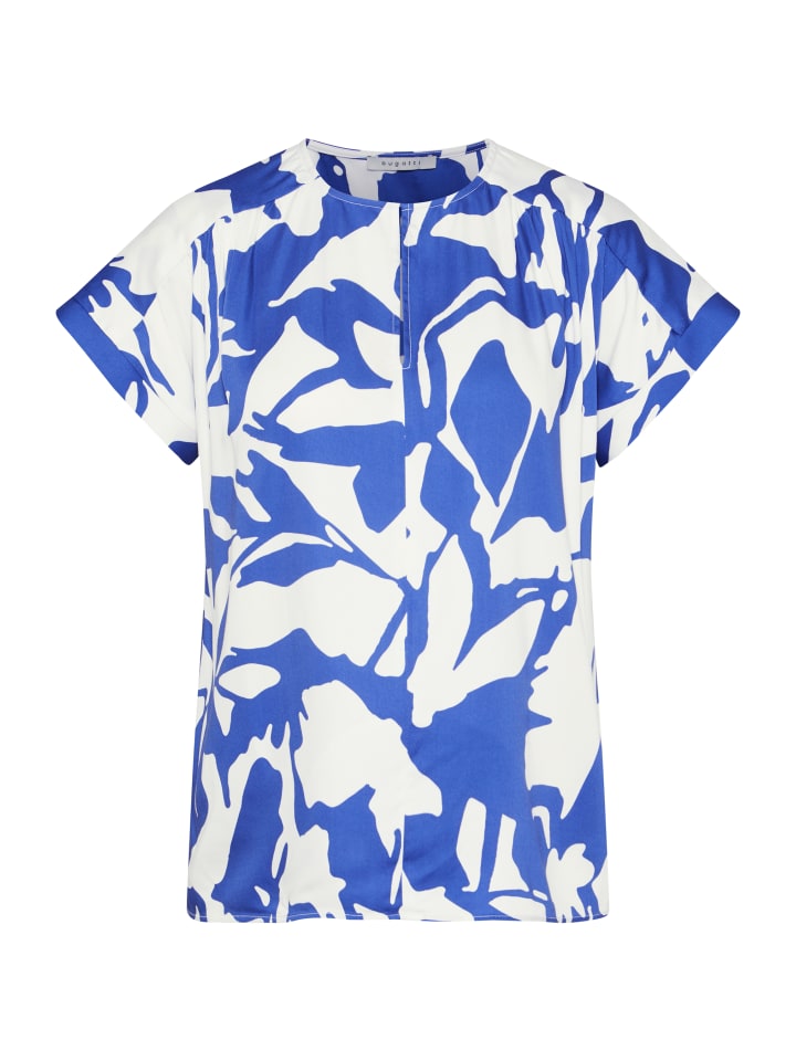 

Bugatti Повседневная блузка с рукавами 1:2 синего цвета