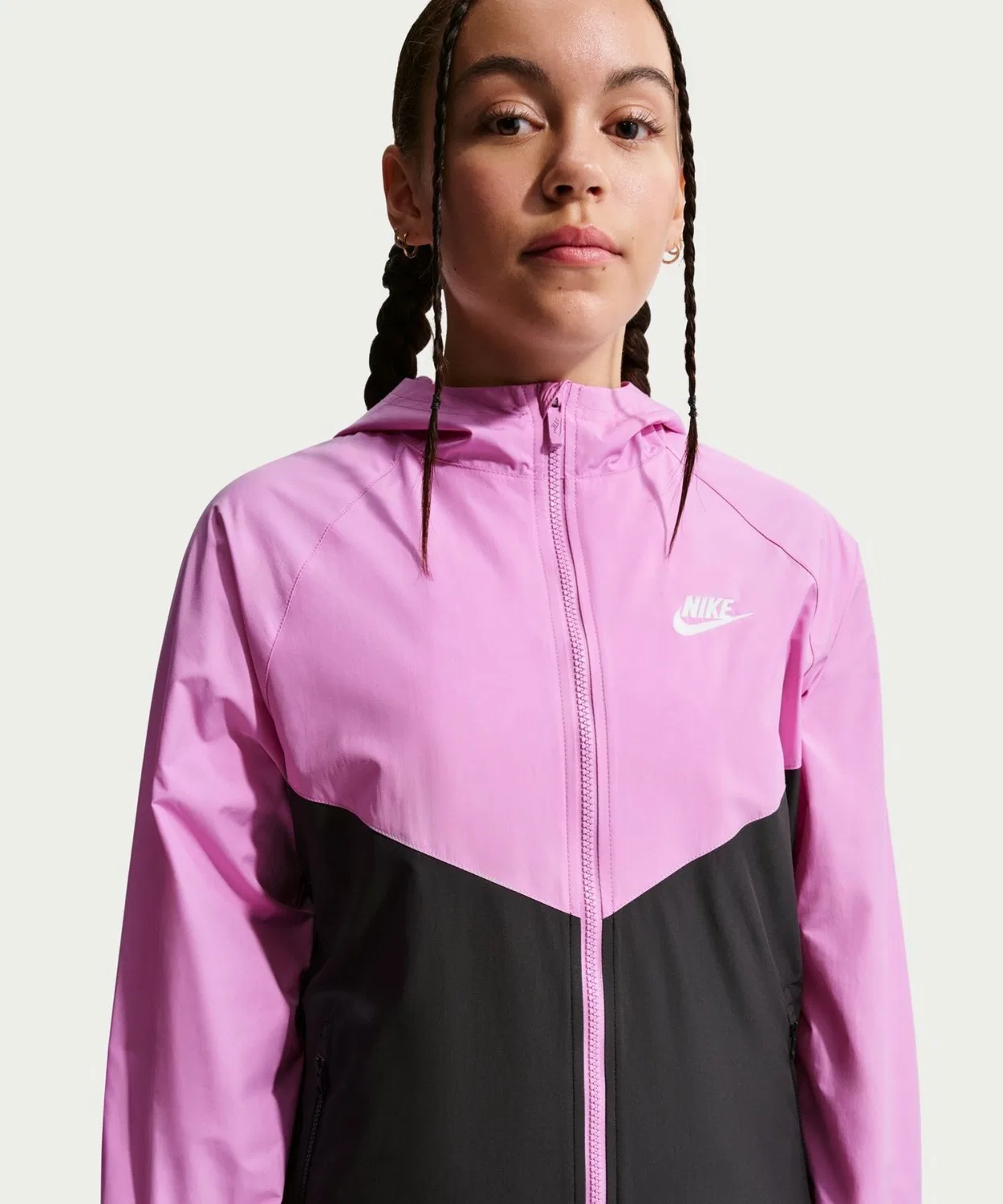 Детская куртка с капюшоном Nike NSW RPL WR, полиэстер, розовая