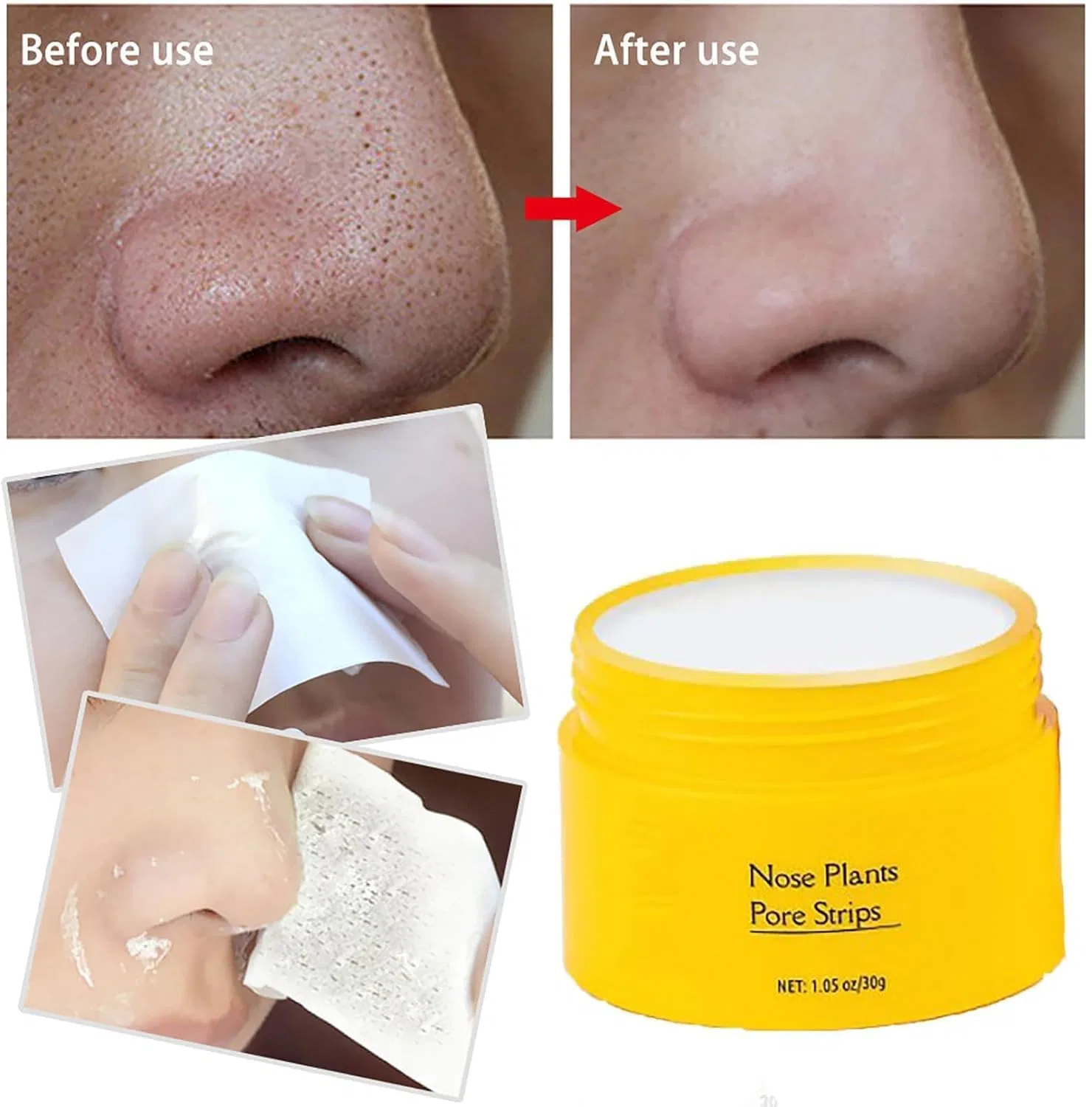 Очищающие полоски для пор Luelle Blackhead Remover для носа и лица, 3 штуки Eunmsi, 3 Pieces.