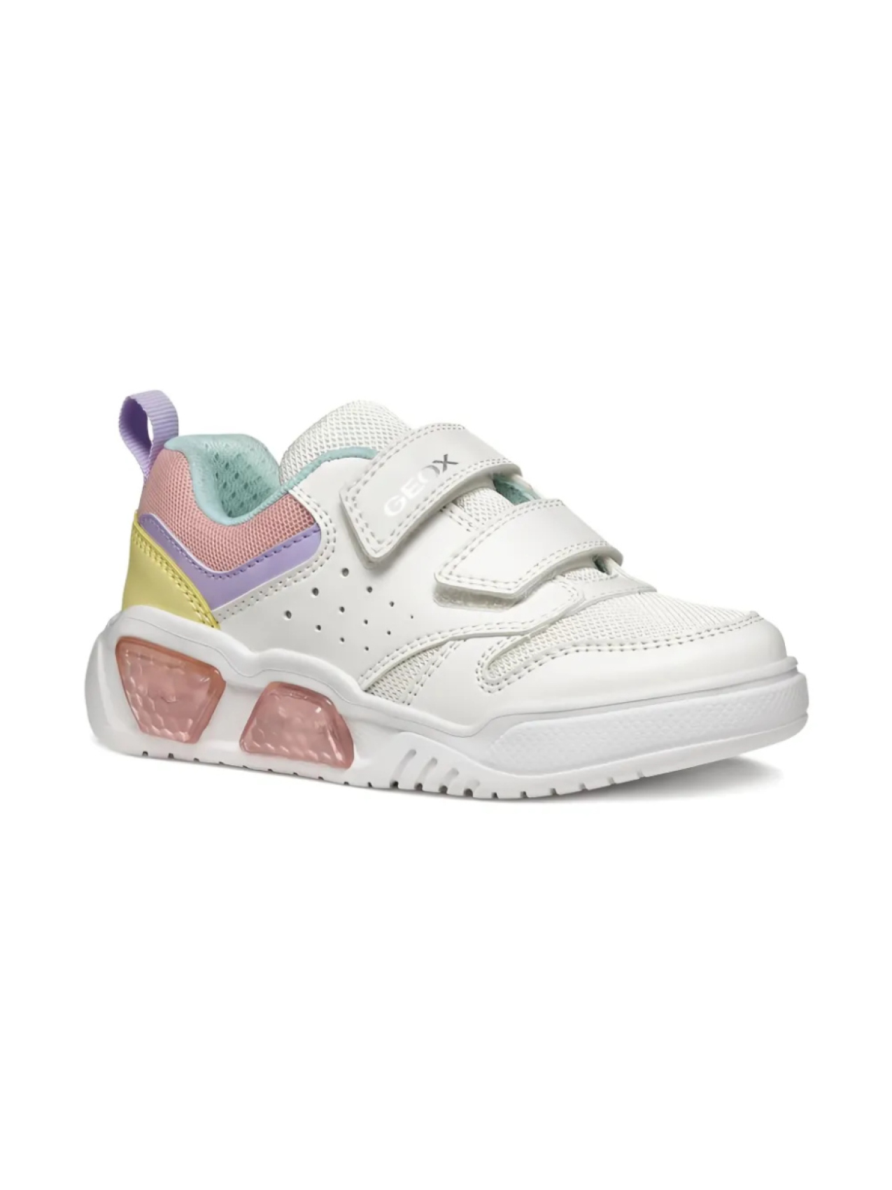 

Кроссовки со светящейся подсветкой Illuminus Geox Kids, белый