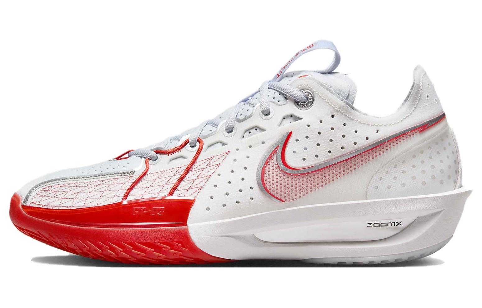 

Баскетбольные кроссовки унисекс Nike Air Zoom GT Cut 3, White/Red