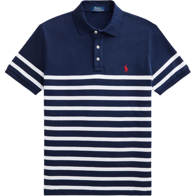 

Полосатая поло Polo Ralph Lauren, темно-синий