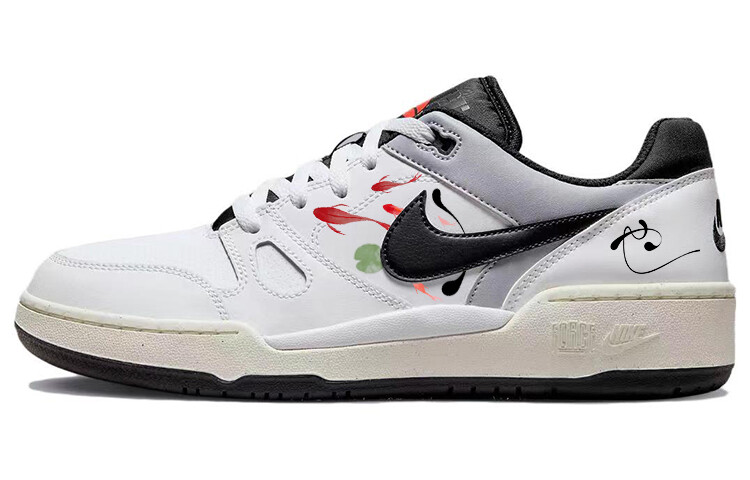 

Кроссовки Nike Full Force Skateboarding Shoes Men Low-top Black/white, белый
