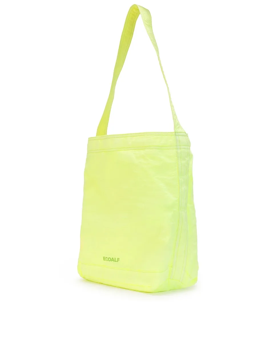 

Женская сумка через плечо с мягкой отделкой и лаконичным логотипом Ecoalf, желтый
