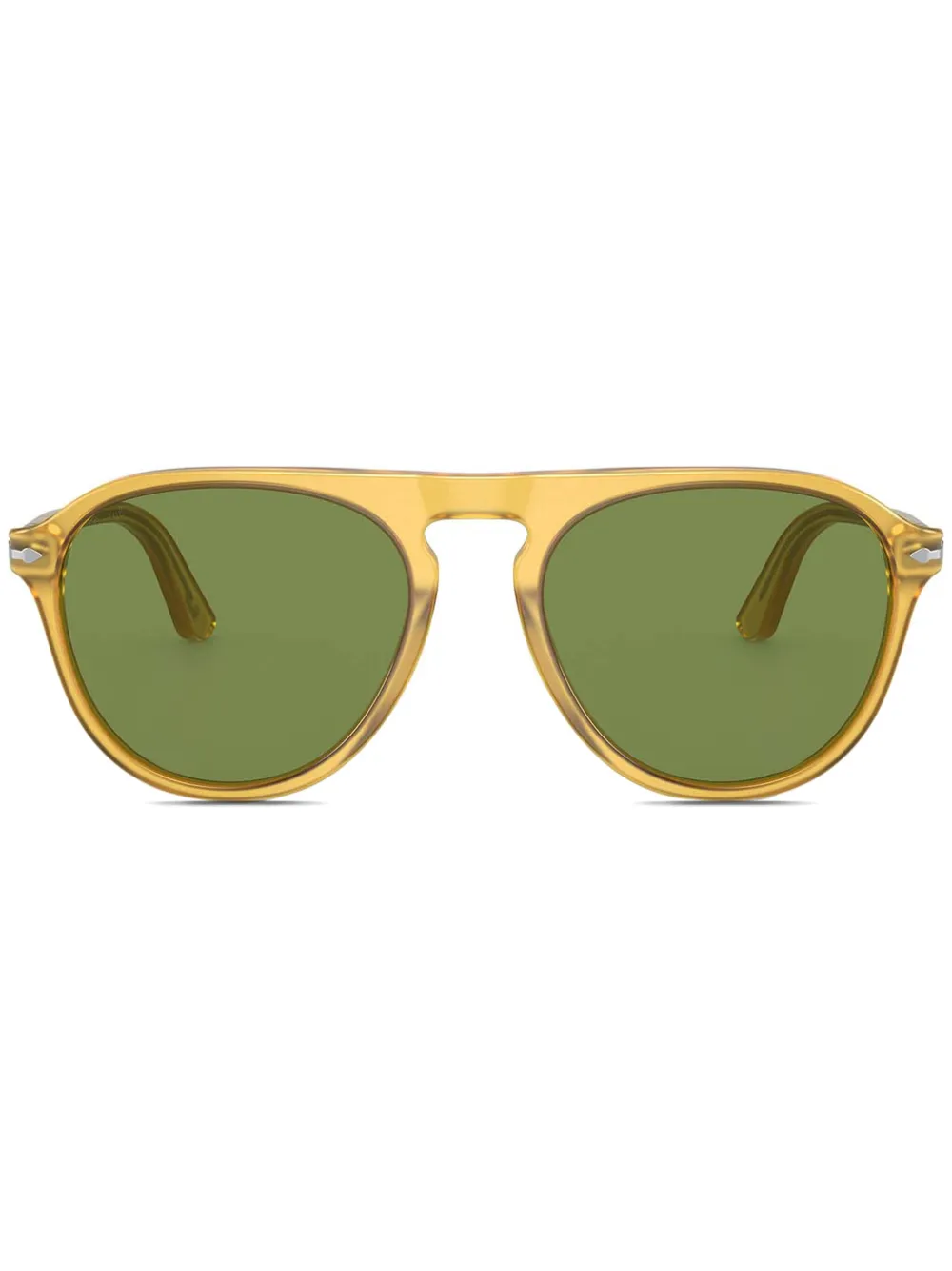 

Солнцезащитные очки в круглой оправе Persol, желтый