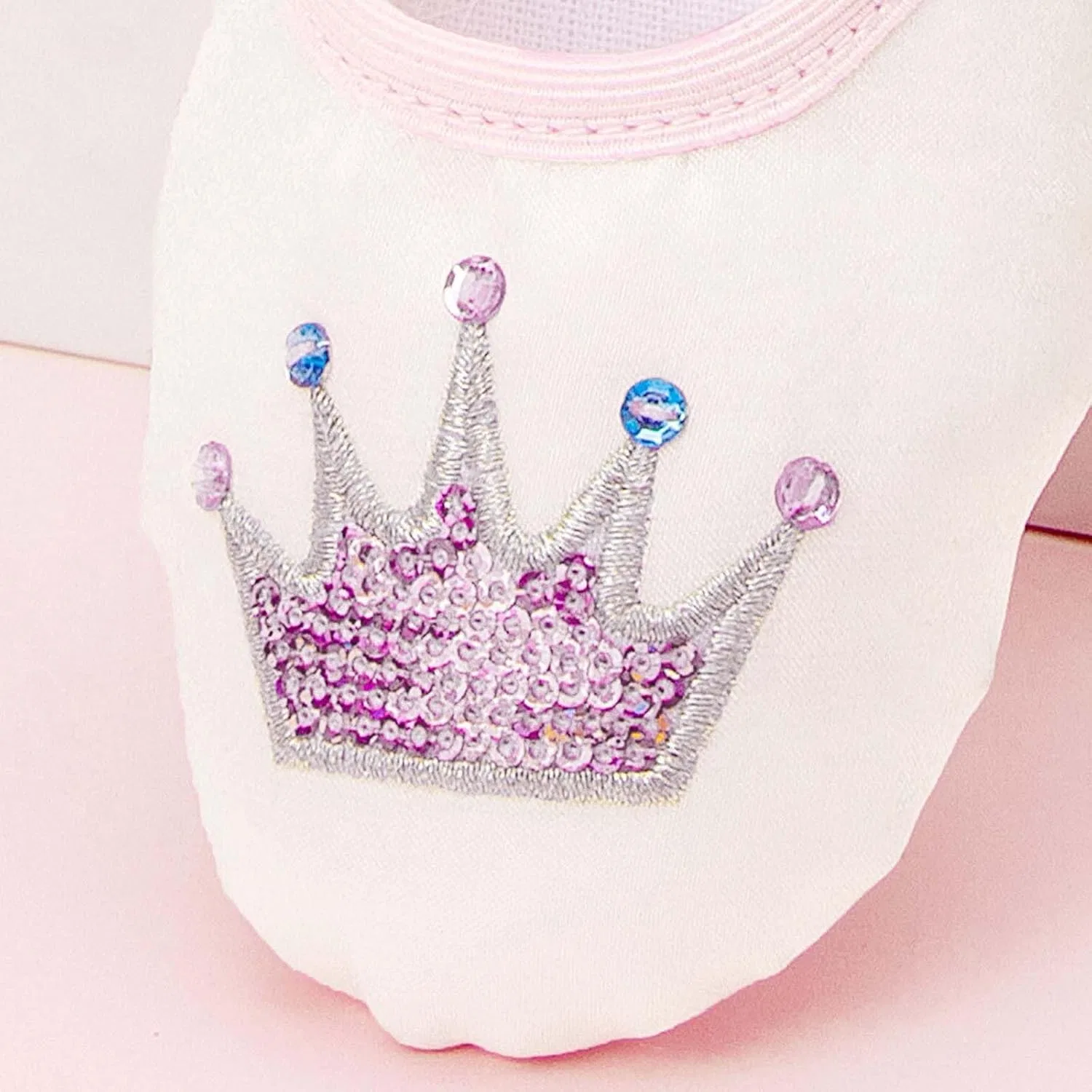 Балетки для девочек с пайетками и короной, Hot Pink Ctreela — фото 3