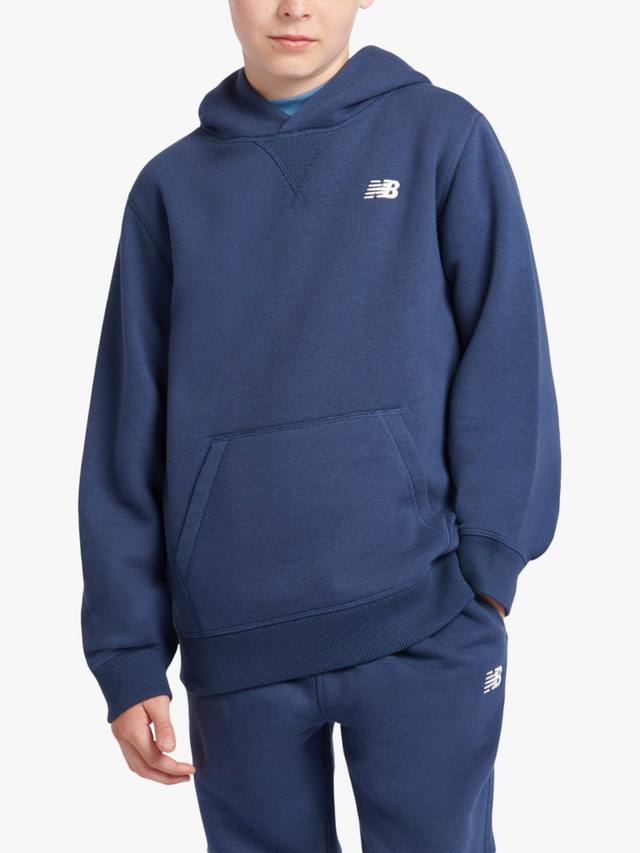 

Детская худи с маленьким логотипом на спине New Balance, Navy