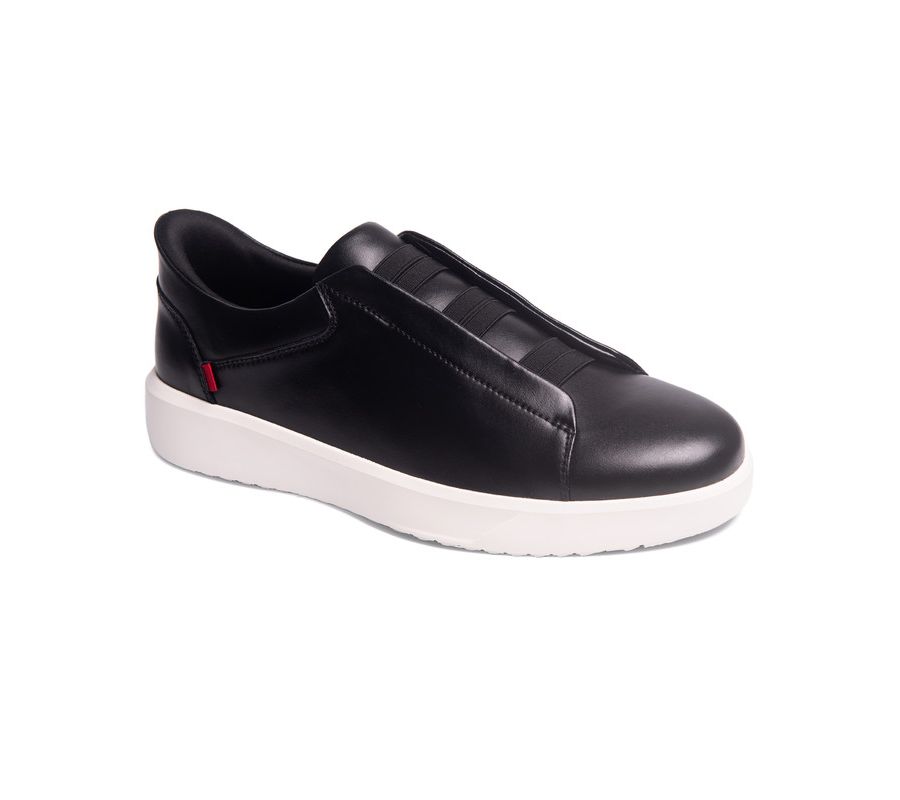 

Мужские легкие кроссовки Allen St Hands-Free Slip On Technology Marc Joseph New York, Black napa leather