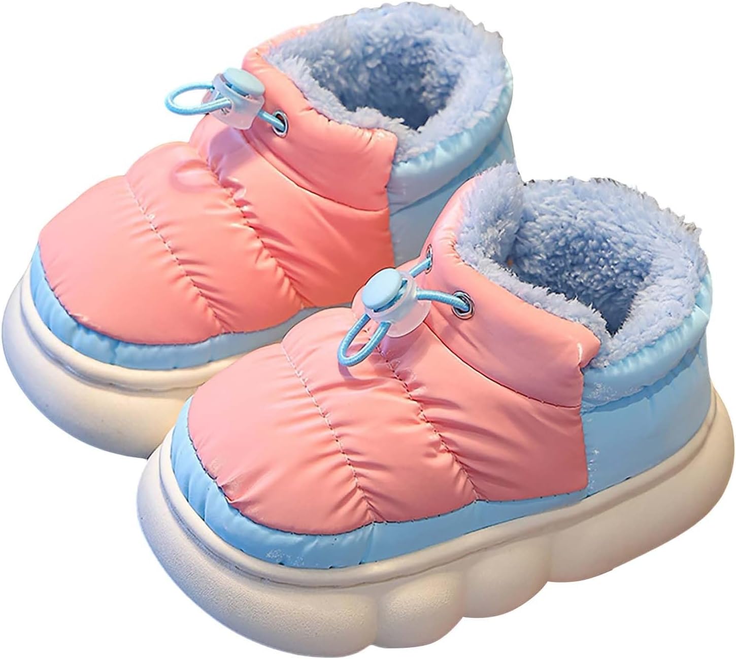 

Детские зимние сапоги для девочек и мальчиков, противоскользящие, теплые, до щиколотки, для малышей/детей младшего возраста, с нескользящей подошвой Generic, красный