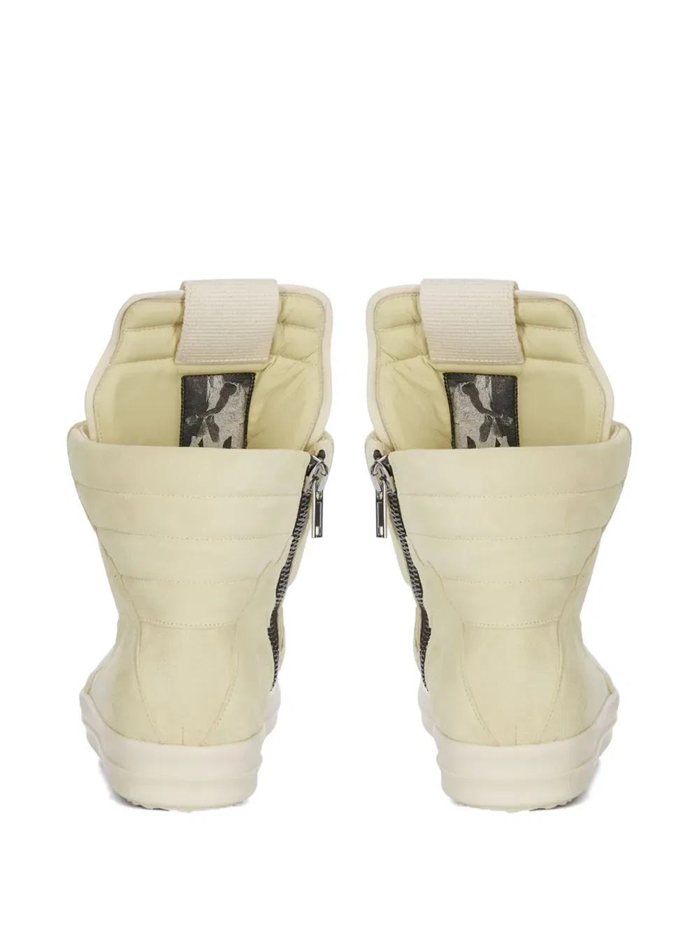Кожаные кроссовки Geobasket на молнии Rick Owens, нейтральный — фото 3