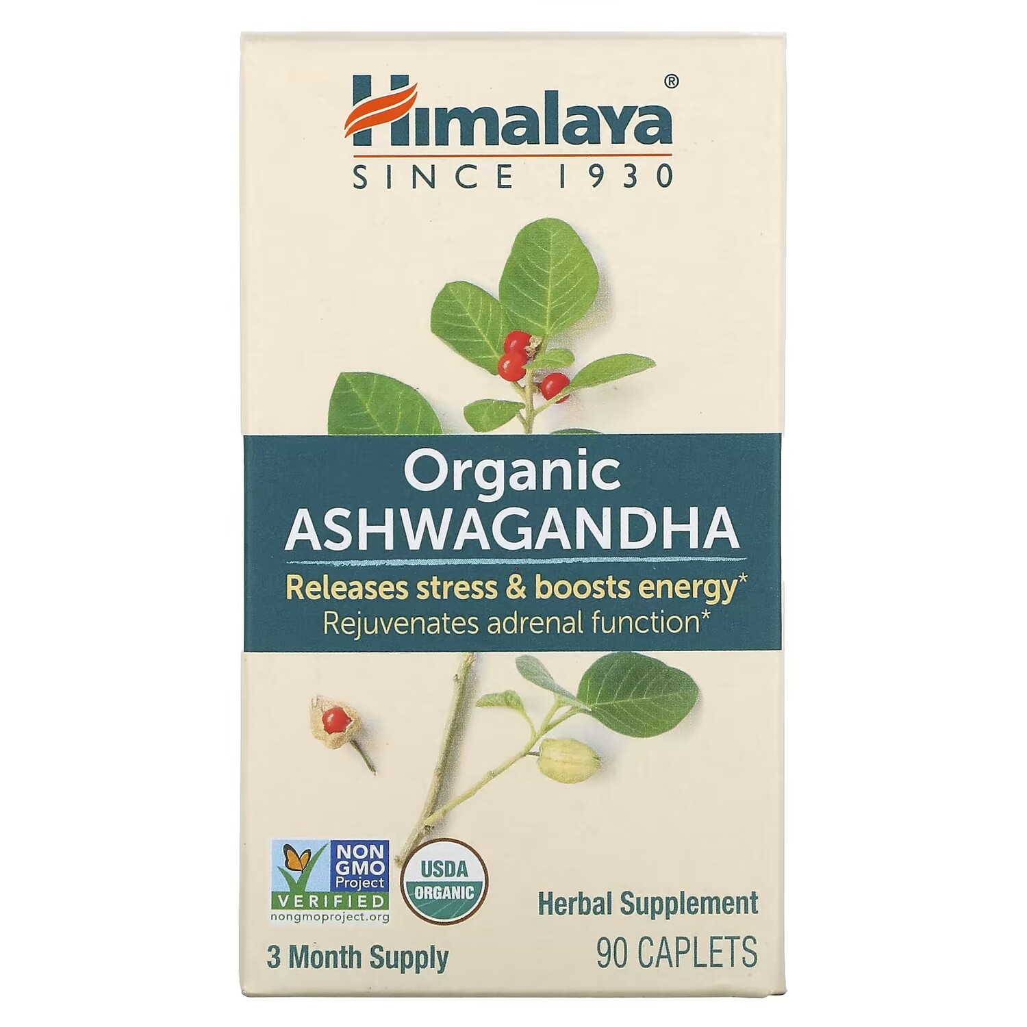 

Ашваганда Himalaya Organic, 90 капсул