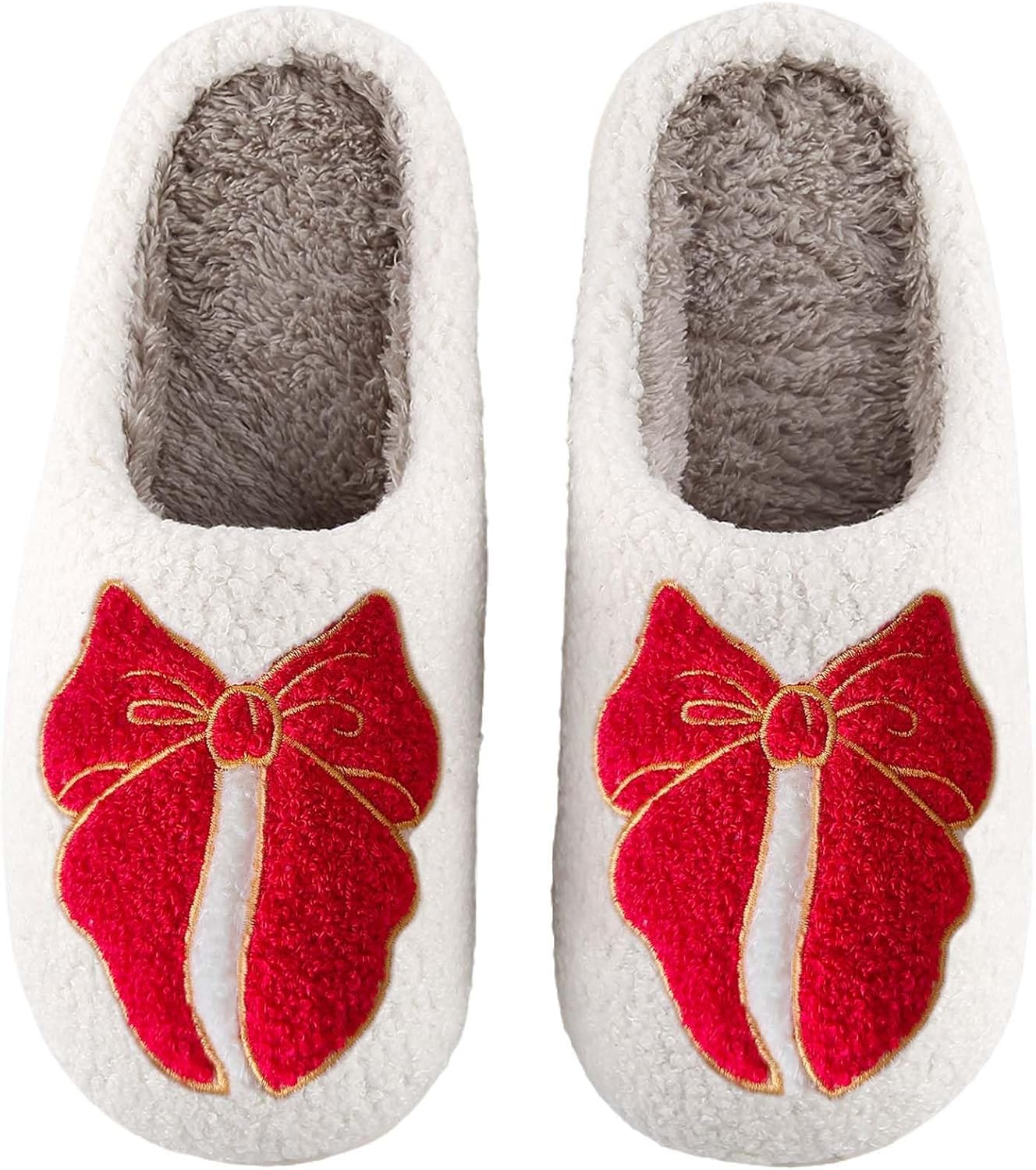 

Женские и мужские тапочки Ретро с эффектом памяти, милые мультяшные плюшевые, пушистые, с теплой меховой подкладкой, для дома, зимняя обувь Hipiniss, красный