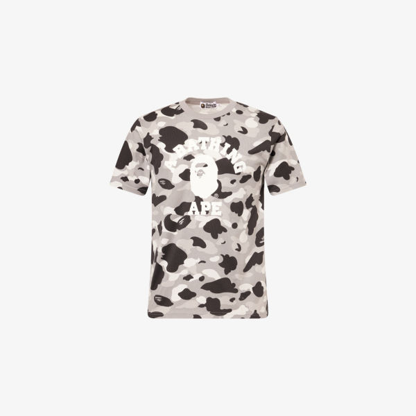 

Футболка A Bathing Ape с принтом, серый