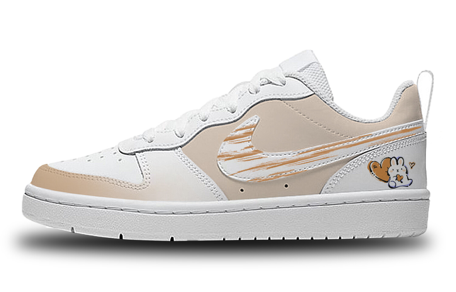 

Кроссовки Nike Court Borough Skateboarding Shoes Women's Low-top Yellow, белый