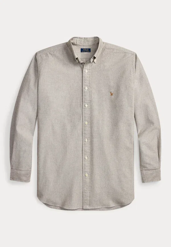 Рубашка оксфорд Polo Ralph Lauren Big & Tall, мускатный коричневый — фото 4