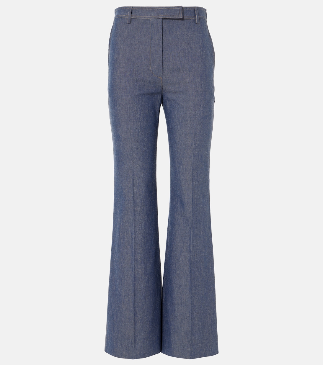 

Нэш брюки-клеш из шамбре Loro Piana, Chambray Blue