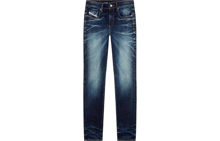 Джинсы D Strukt 09G29 Slim cut 2019 года выпуска Diesel, темный синий — фото 3