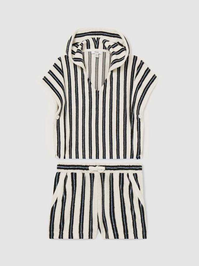 

Детский комплект с коротким рукавом и шортами в полоску Reiss, Blue