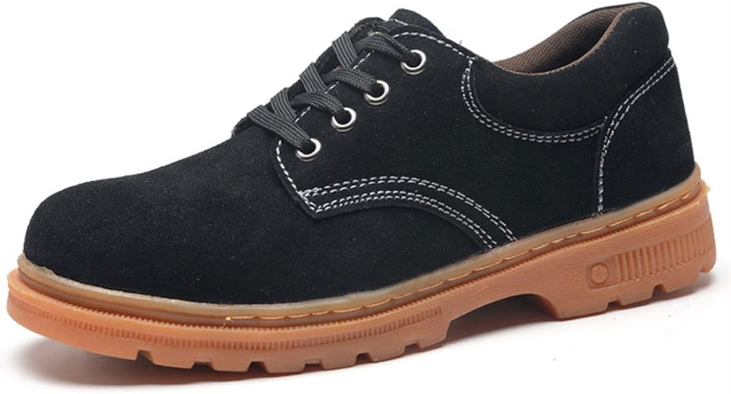 

Защитная обувь для мужчин и женщин с стальным носком, легкие кроссовки, дышащие, противоскользящие, защитные промышленные кроссовки (Цвет: черный, Размер: 5 US) Hisxus