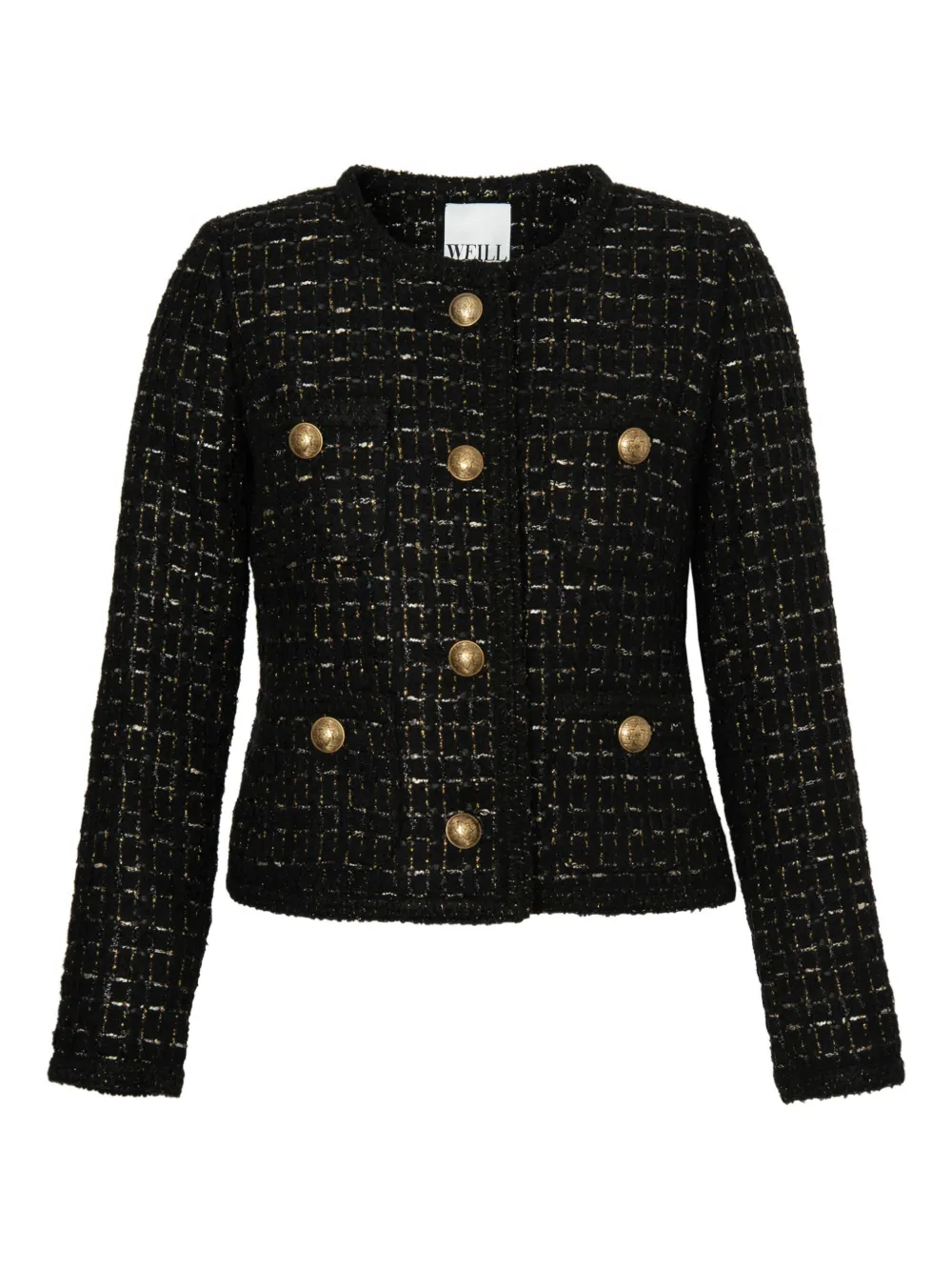 

Твидовый жакет на пуговицах Weill Paris, черный