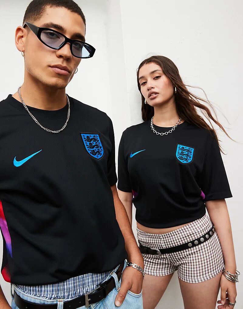 

Футболка сборной Англии по футболу Nike Dri-FIT Euro 2025 черного цвета