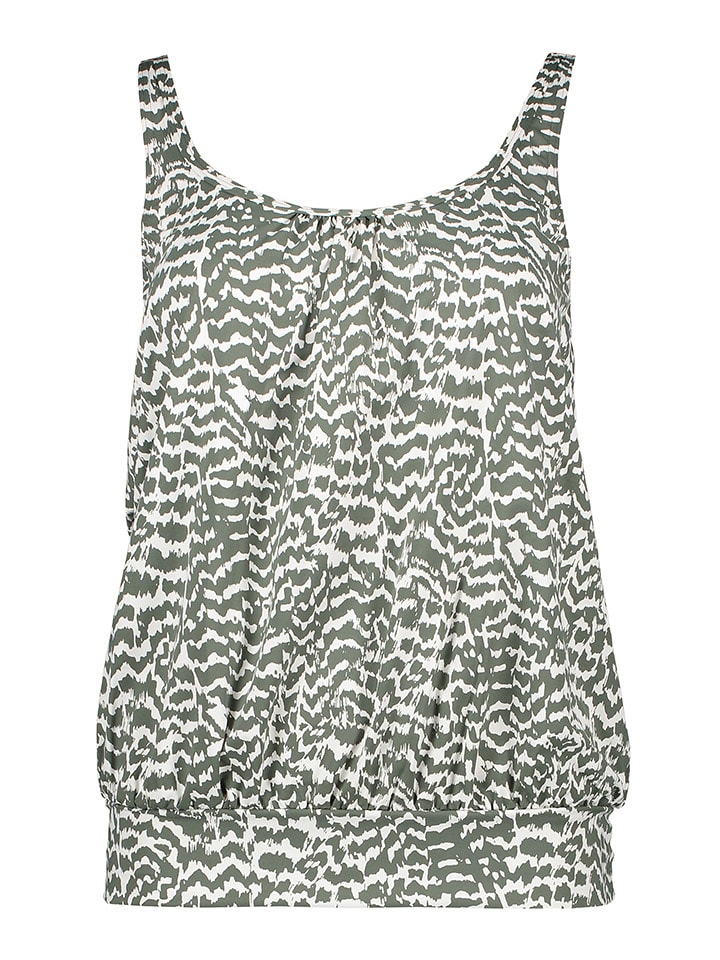 

Верх бикини LASCANA Tankini Oberteil, цвет khaki/weiß