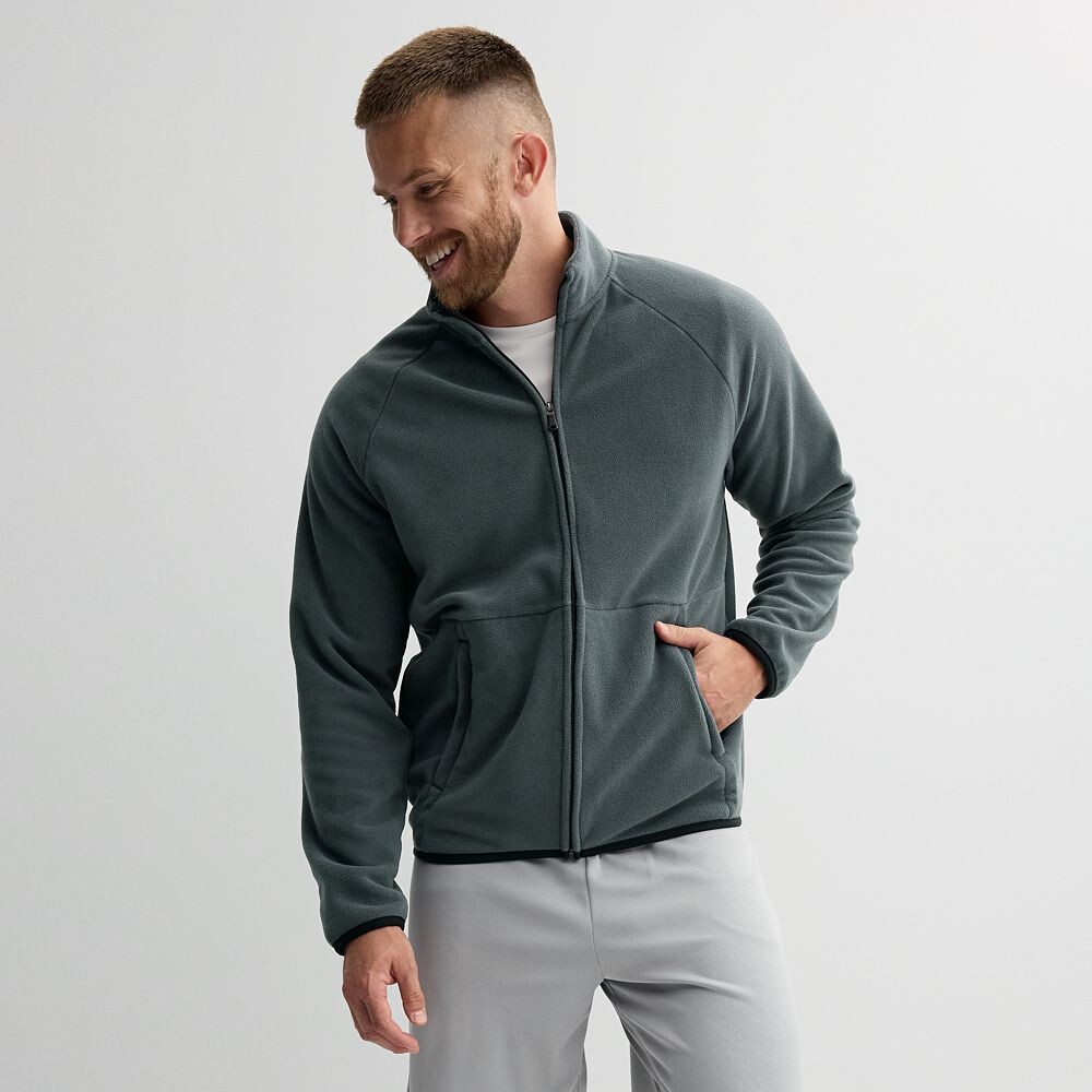

Мужская куртка Tek Gear из микрофлиса с молнией во всю длину, цвет Hawk Gray