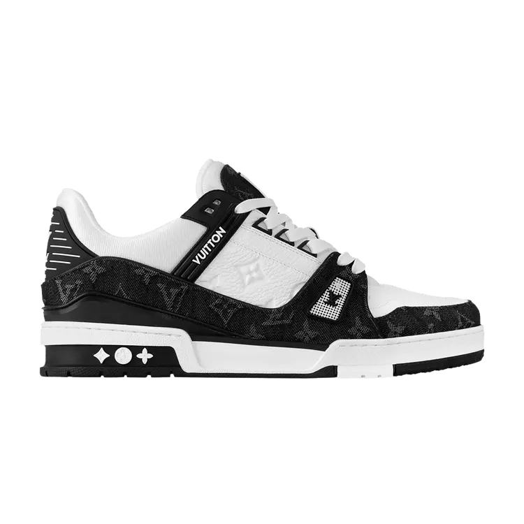 

Кроссовки Louis Vuitton Trainer, White Black Denim
