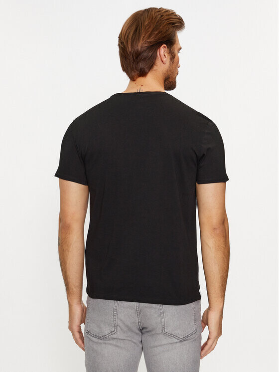 Набор футболок Lacoste Regular Fit Crew Neck, 3 предмета, черный — фото 4