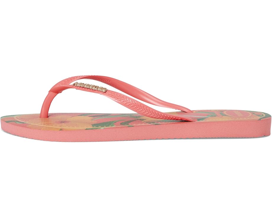 Сандалии Havaianas Slim Tropicalia Vibes Sandals, цвет Tropical Coral — фото 3