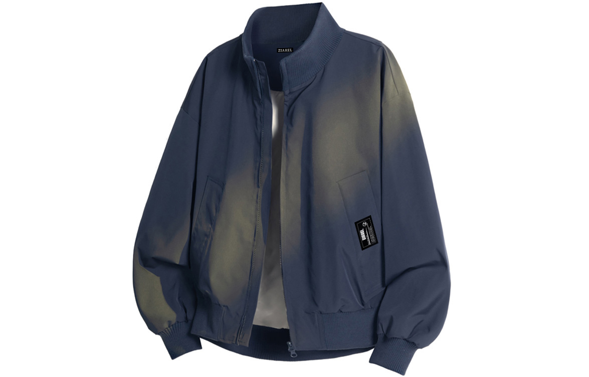 

Куртка Unisex Stand Collar Moderate ZIAREL, темно-синий[removable logo]