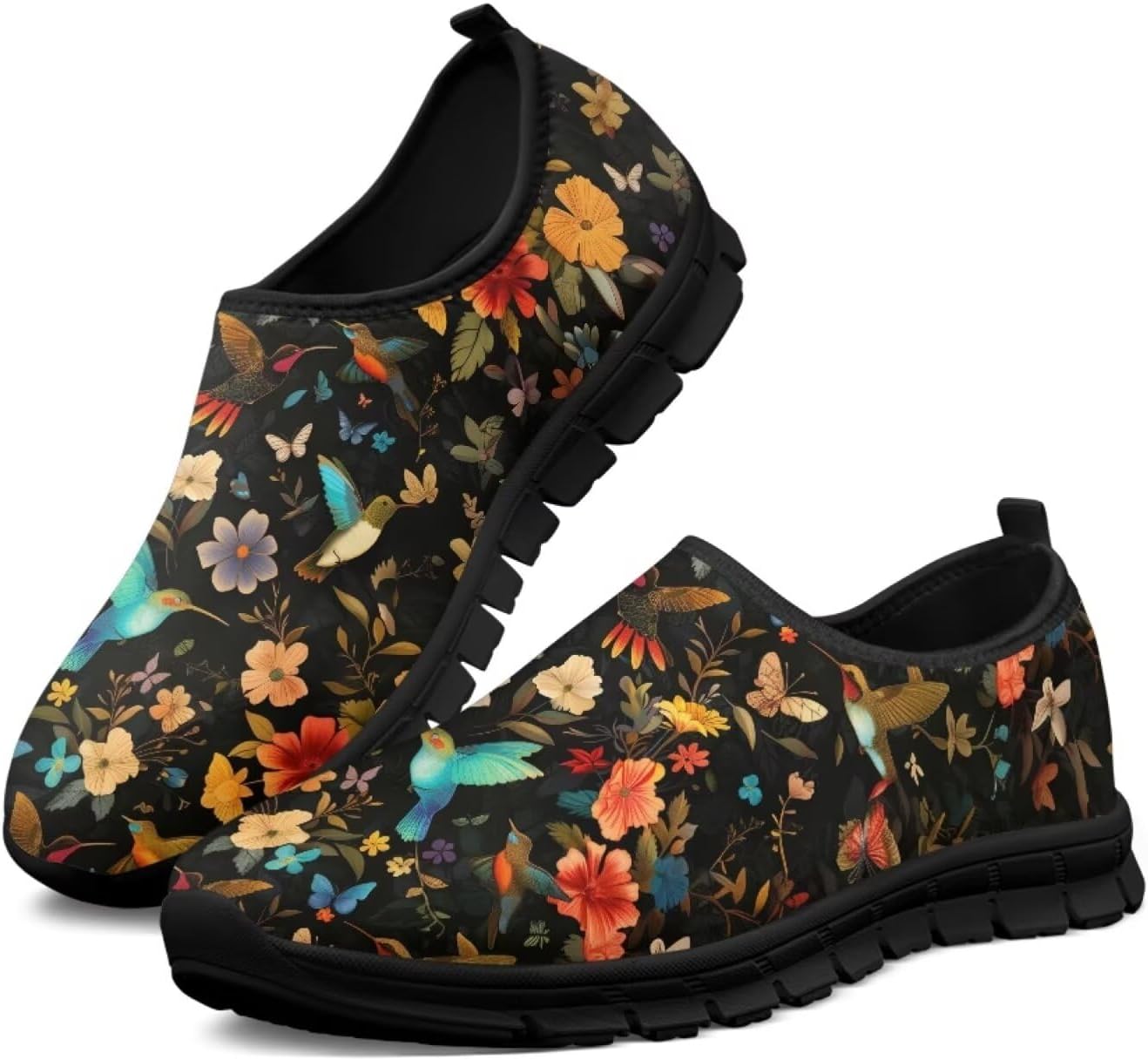 

Кроссовки-лоферы унисекс с верхом из сетки Estailounic, Hummingbird Vintage Floral