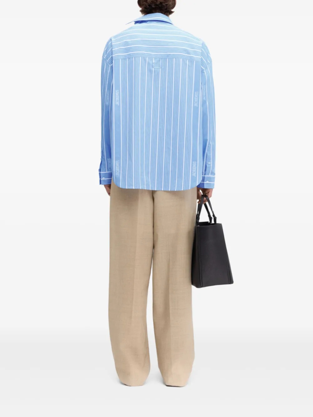 Jacquemus рубашка Le Cuadro, синий — фото 4