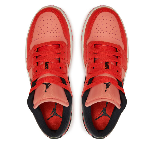Кроссовки Nike Air Jordan 1 Low Se DM3379 600 Crimson Bliss/Black, коралл — фото 4