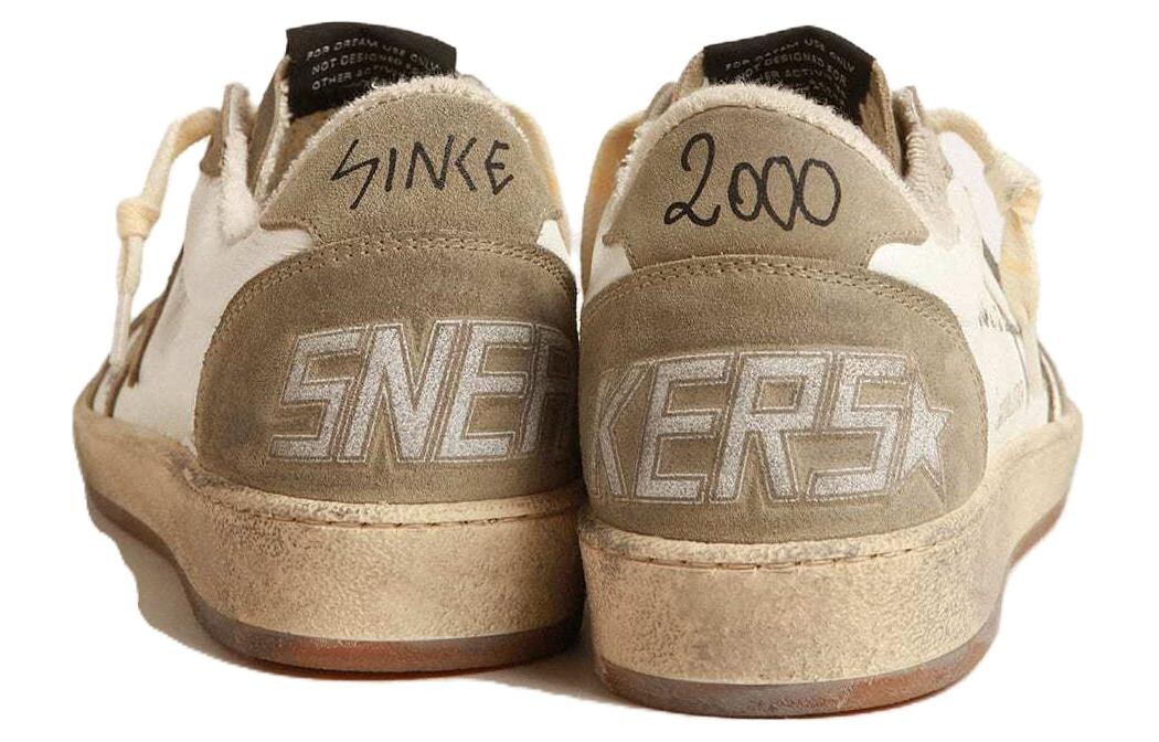 Обувь для скейтбординга Ball Star, мужская, низкая, бежевая/коричневая Golden Goose — фото 4