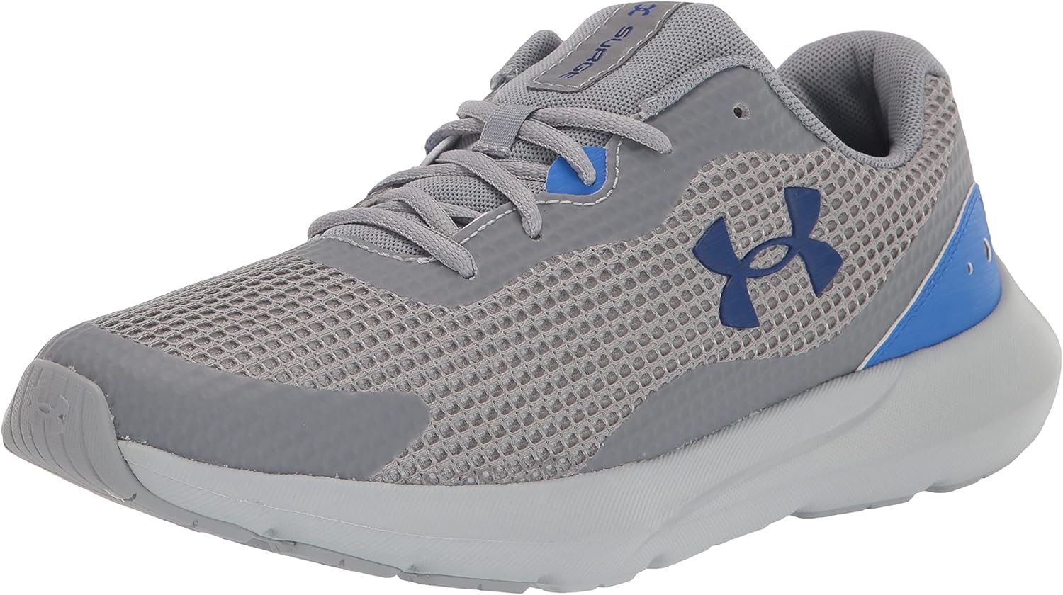 

Кроссовки для бега Under Armour Mens Surge 3, (101) Steel/Versa Blue/Bauhaus Blue