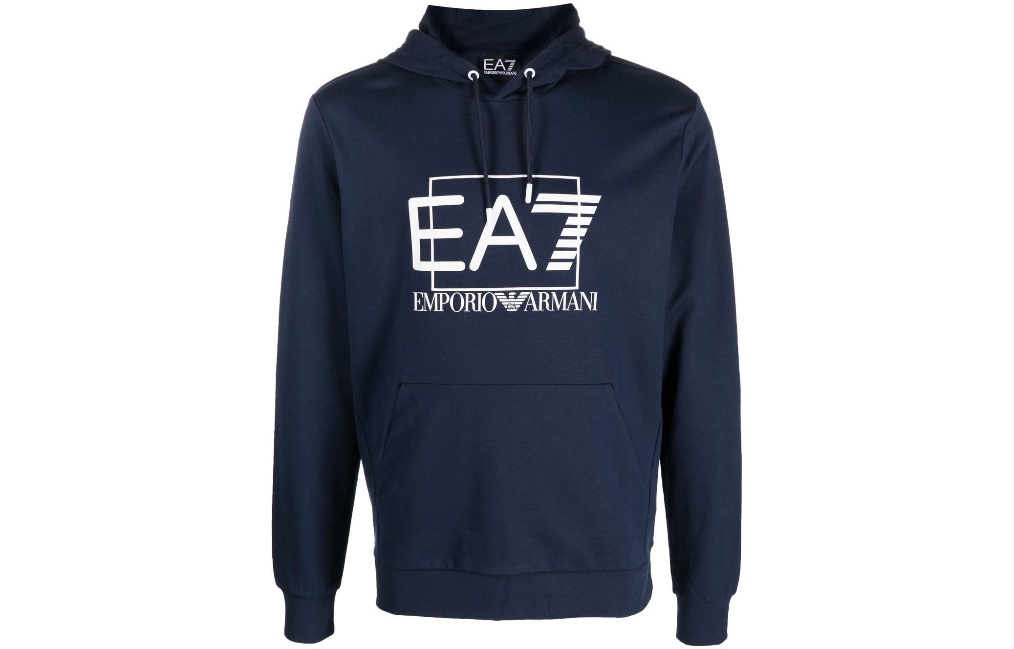 EMPORIO ARMANI Толстовка EA7 SS23 мужская blue — фото 3