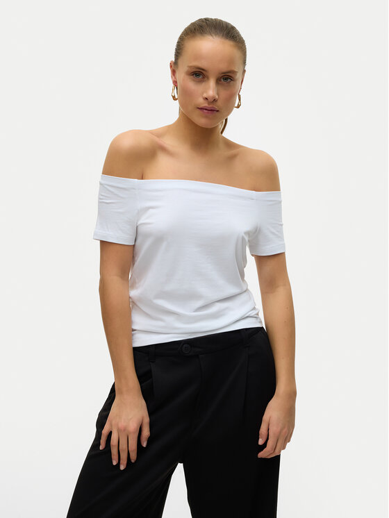 

Блузка обычного кроя Panda 10325598 Vero Moda, белый