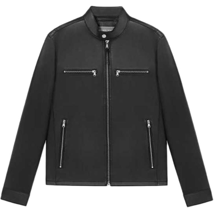 

MICHAEL KORS Кожаная мотоциклетная куртка, Black