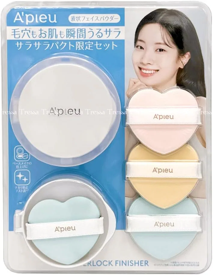 Пудра для лица жидкая Waterrock Smooth Perfect Apue Special Limited Set 13 г + рефил 13 г + 3 спонжа