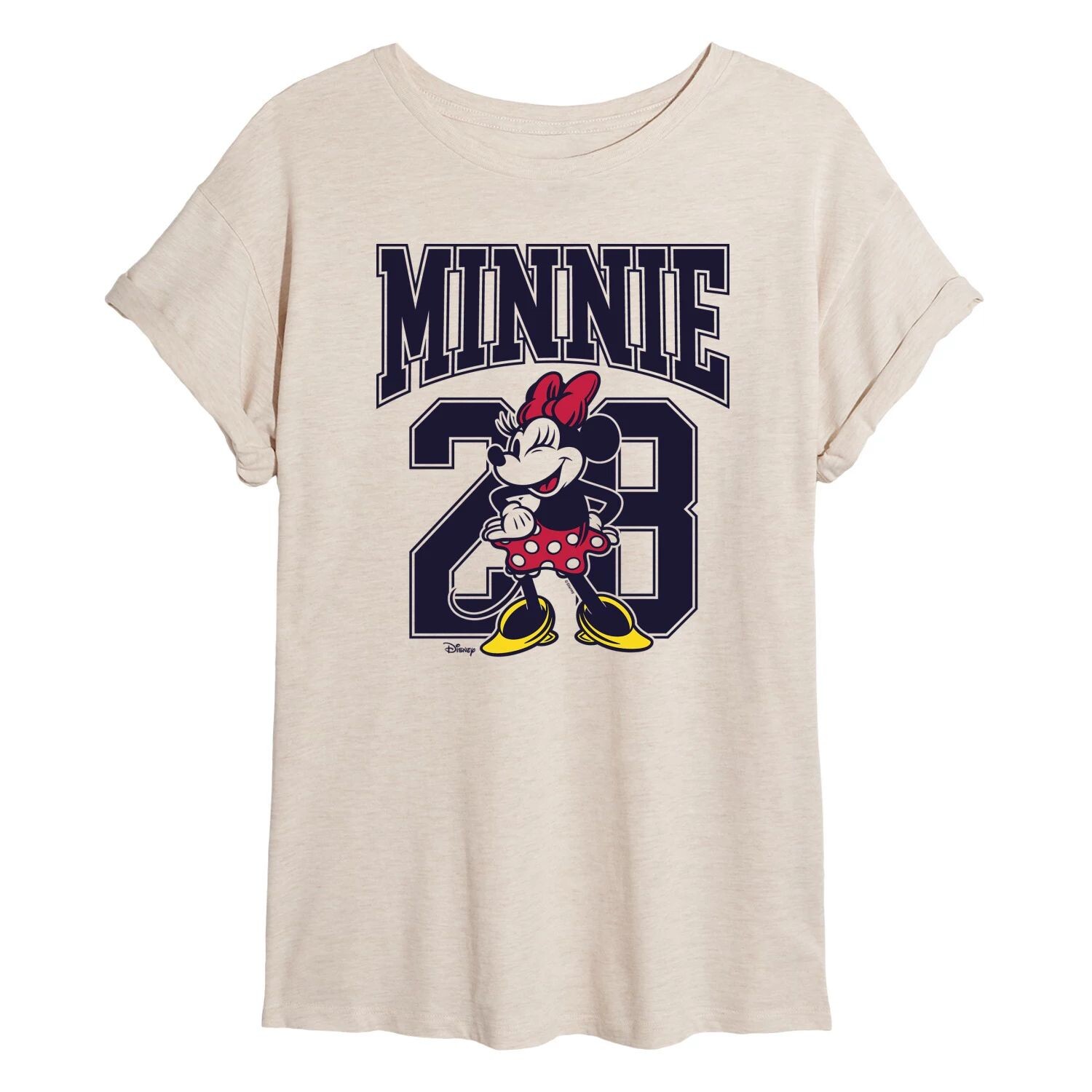 

Струящаяся футболка Disney's Juniors' Minnie Collegiate Disney