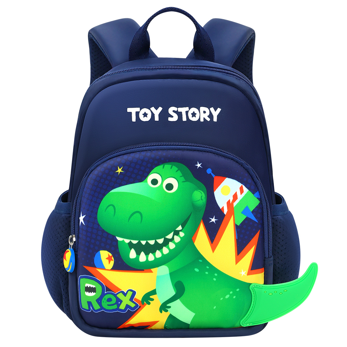 

Disney Студенческий рюкзак из полиэстера небольшой разноцветный, Green Dinosaur