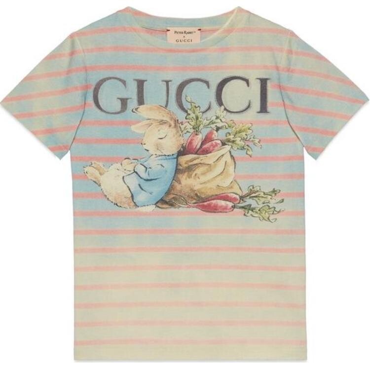 

Футболка детская Gucci с мультяшным принтом, синий