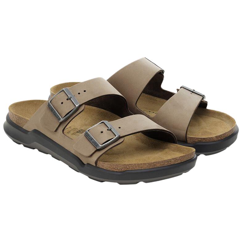 Сандалии Birkenstock Arizona Crosstown Men Oiled Leather, бежевый — фото 2