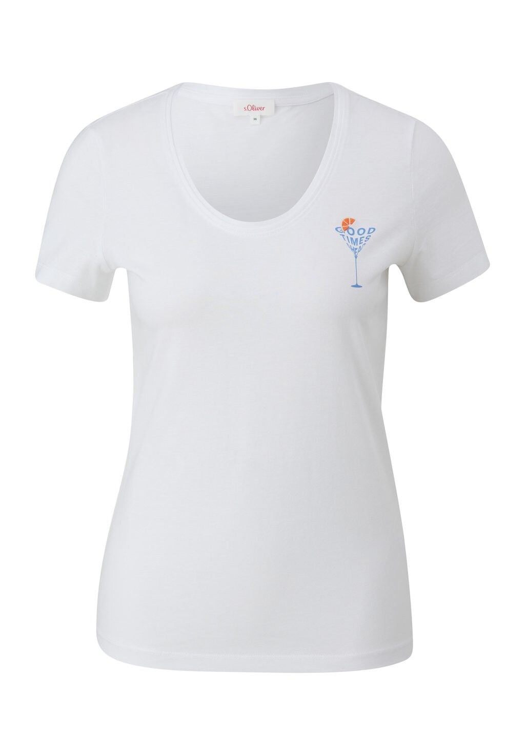 

Базовая футболка SLIM-FIT s.Oliver, кремовый
