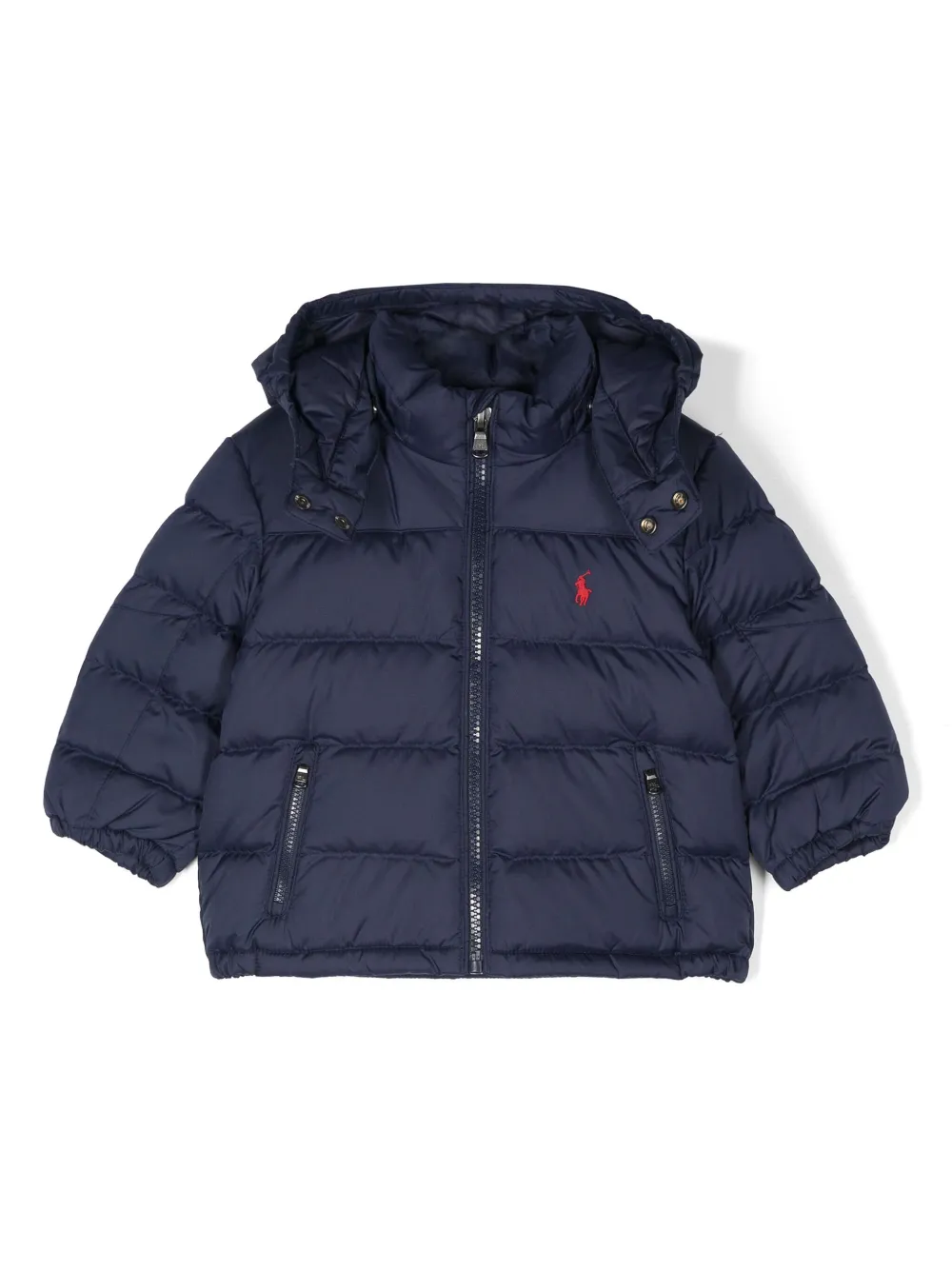 

Пуховик с вышивкой Polo Pony POLO RALPH LAUREN KIDS, синий