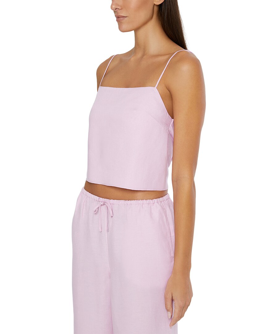 

Майка Onia Air Linen-Blend с квадратным вырезом, розовый